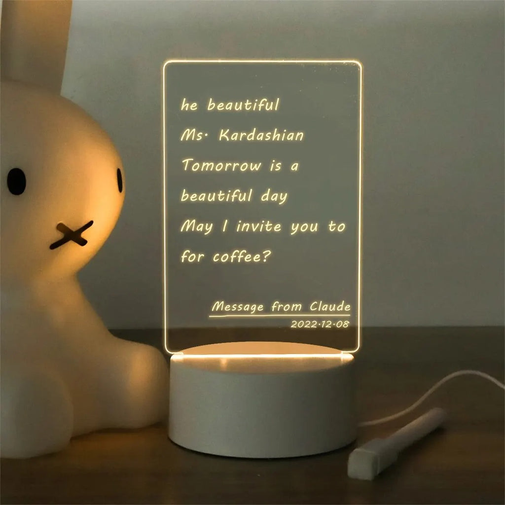 Message Board Lamp